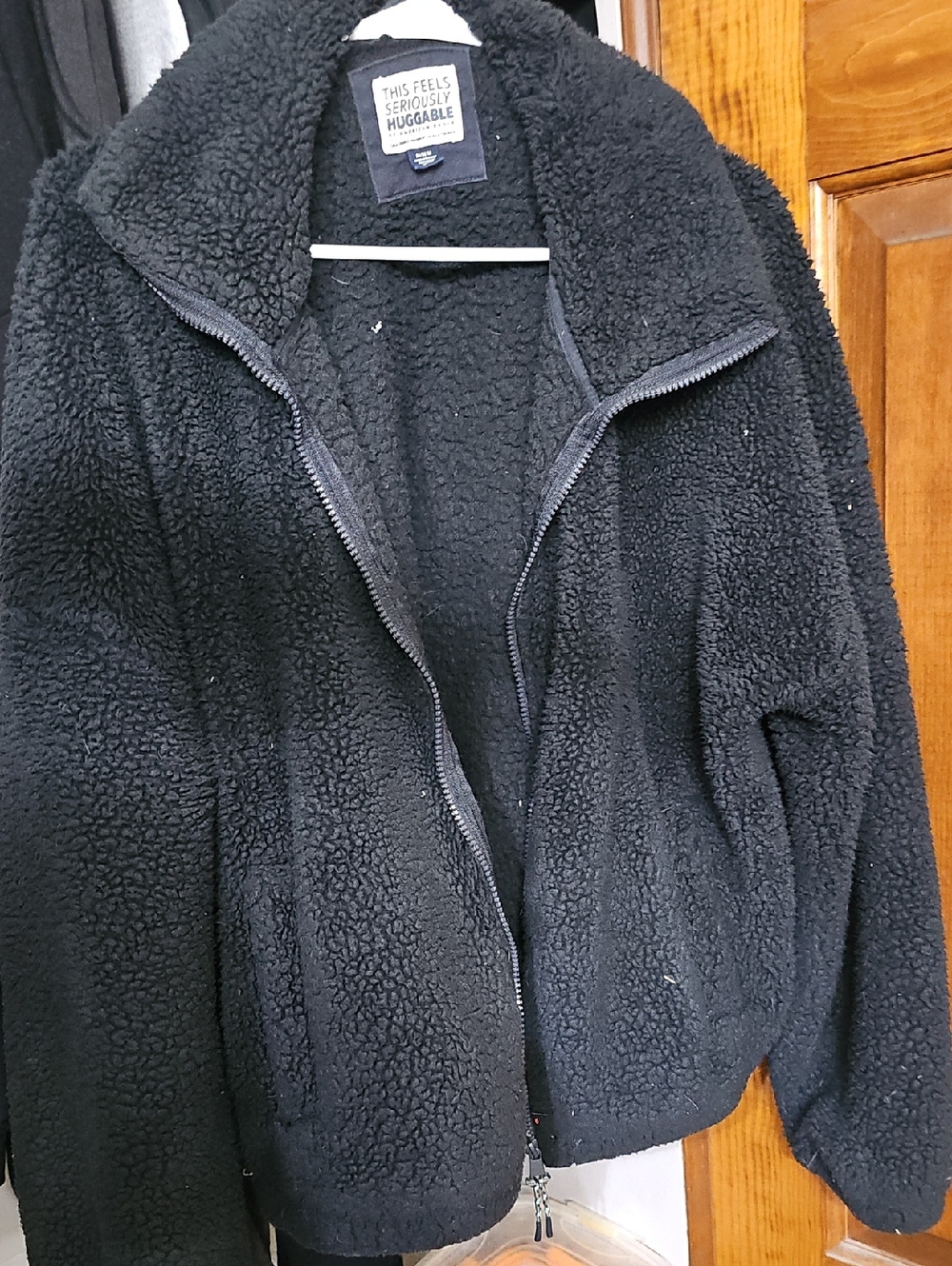 American Eagle Outfitters Black Sherpa Jacket